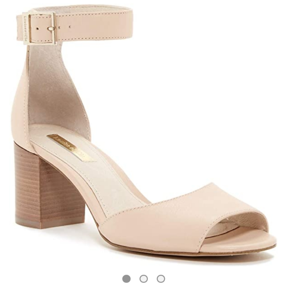Louise et C'ie Karisa Leather Nude Heels